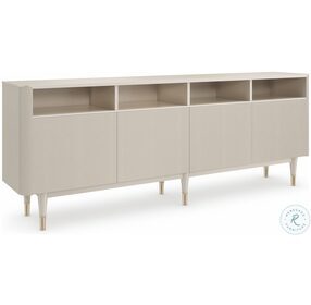 Love Lines Matte Pearl And Whisper Of Gold TV Stand