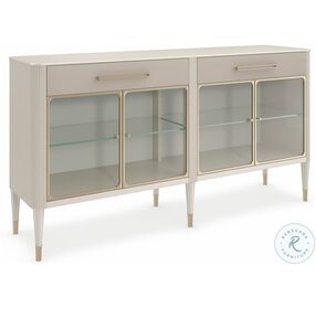 Love Interest Matte Pearl And Whisper Of Gold Sideboard
