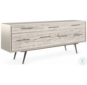 Highs And Lows Snowcap Organic Matte Pearl And Deep Bronze Sideboard
