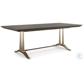 D Orsay Otter And Champagne Gold Extendable Dining Table