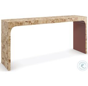 Cabaret Mappa Burl And Rouge Red Console Table