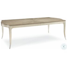 On A Silver Platter Moonlit Sand and Soft Silver Leaf Extendable Dining Table