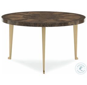 One Of The Bunch Galway Burl And Golden Shimmer Side Table