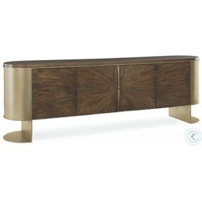 Prime Time Galway And Golden Blonde Leaf TV Stand