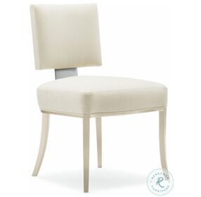 Reserved Seating Soft Silver Paint Side Chair Set Of 2