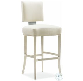 Reserved Seating Soft Silver Paint Bar Stool