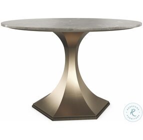 Top Brass Afterglow And Brushed Antique Brass Dining Table