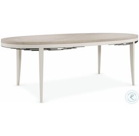 Coronet Chinchilla creme De La And Soft Silver Paint Extendable Dining Table