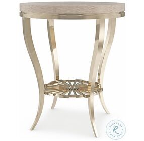 Plie Chinchilla And Whisper Of Gold Side Table