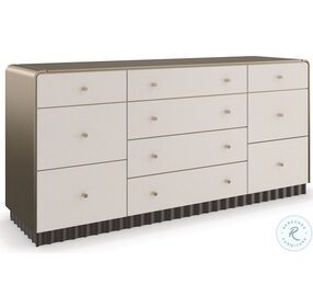 Circadian Ivory And Brushed Whisper of Gold Dresser