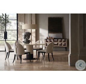 Dorian Ivory And Otter Dining Room Set