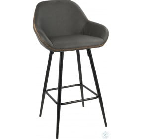 Clubhouse Black And Gray Counter Stool Set of 2