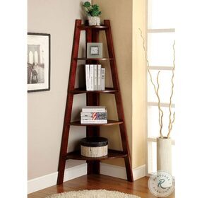 Lyss Cherry Ladder Shelf