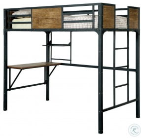 Clapton Twin Loft Bed with Workstation