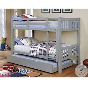 Cameron Gray Twin Over Twin Bunk Bed