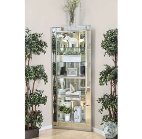 Chouteau Silver Curio Cabinet
