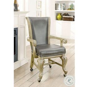 Melina Gray Arm Chair Set Of 2