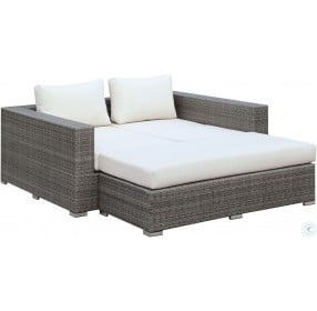 Somani Gray and Ivory Twin Daybed