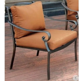 Bonquesha I Distressed Black Outdoor Arm Chair
