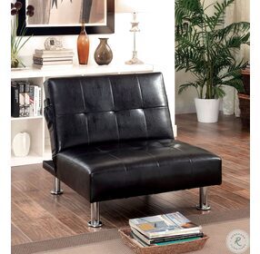 Bulle Black Leatherette Chair