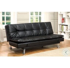 Hauser Black Futon Sofa