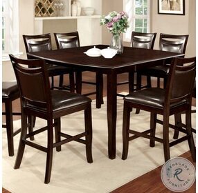 Woodside II Espresso Extendable Counter Height Leg Dining Table