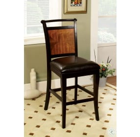 Salida II Acacia Leatherette Counter Height Chair Set of 2
