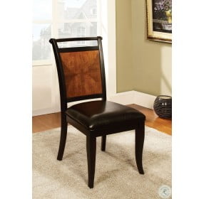 Salida I Acacia Leatherette Side Chair Set of 2