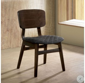 Shayna Gray Walnut Side Chair Set Of 2