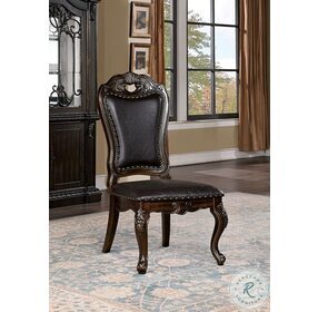 Lombardy Dark Brown Side Chair Set Of 2