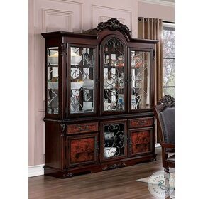 Picardy Brown Cherry Buffet With Hutch