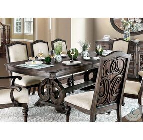 Arcadia Rustic Natural Tone Extendable Rectangular Dining Table