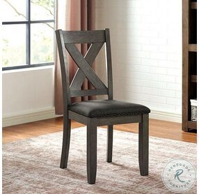 Cilgerran Gray And Dark Gray Side Chair Set Of 2
