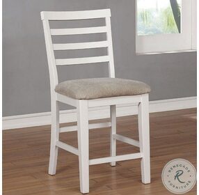 Kiana White Counter Height Chair Set Of 2