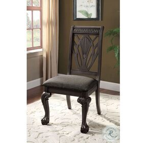 Petersburg Dark Gray Side Chair Set Of 2