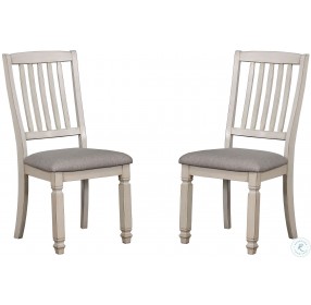 Kaliyah Antique White Side Chair Set of 2