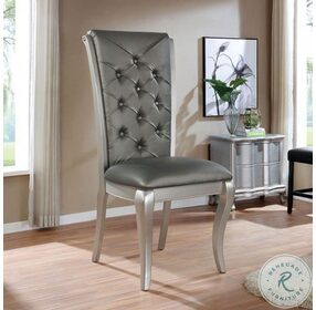 Amina Champagne And Gray Oversized Display Chair