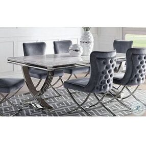 Wadenswil Chrome Dining Table