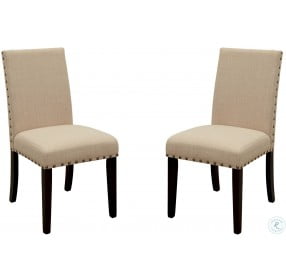 Kaitlin Light Walnut Side Chair Set of 2
