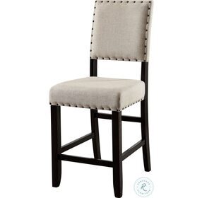 Sania Antique Black Counter Height Chair Set of 2