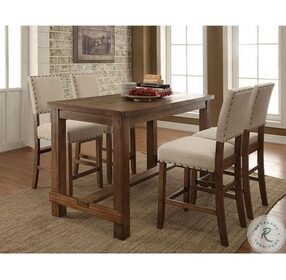 Sania Natural Tone Counter Height Dining Room Set