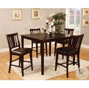 Bridgette II 5 Piece Square Counter Height Dining Table Set