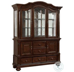 Alpena Brown Cherry Buffet with Hutch