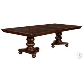 Alpena Brown Cherry Extendable Rectangular Dining Table