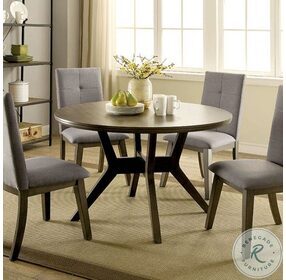 Abelone Gray Round Dining Table