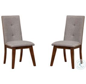 Abelone Walnut Side Chair Set Of 2