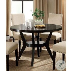 Downtown Espresso Round Dining Table