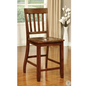 Foster II Dark Oak Counter Height Chair Set of 2