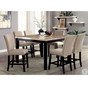 Dodson II Black Counter Height Dining Room Set
