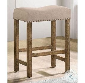 Plankinton Rustic Oak And Brown Counter Height Stool Set Of 2